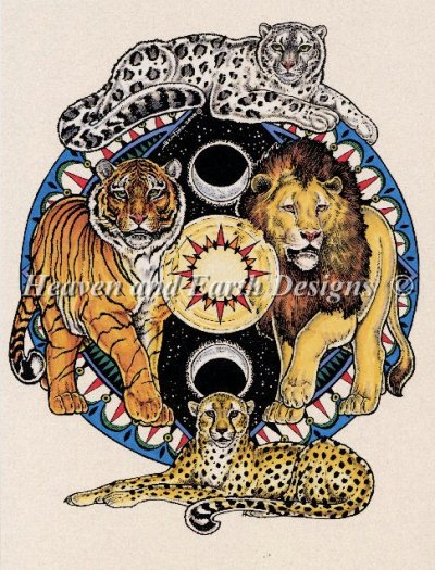 Diamond Painting Canvas - Asian Cat Shield - Click Image to Close